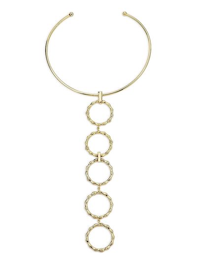 Ramy Brook Women's Chiara Goldtone & Cubic Zirconia Bamboo Choker