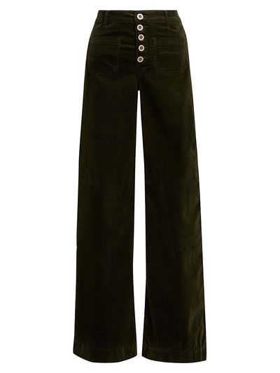 Ramy Brook Women's Cindy Velvet Wide-Leg Pants