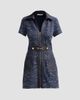 Ramy Brook Women's Darla Belted Tweed Mini Dress - 1