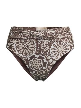 Ramy Brook Women's Dina Geomectric-Print Bikini Bottom