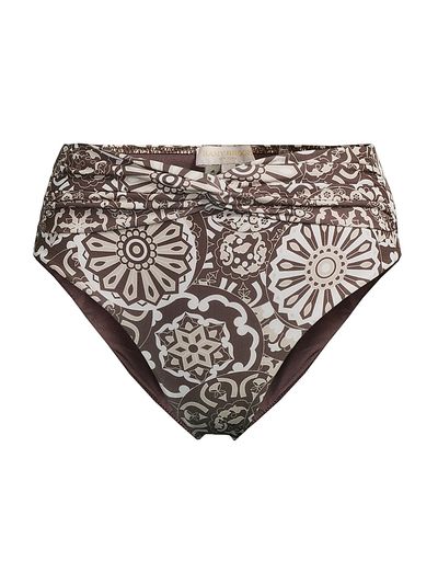 Ramy Brook Women's Dina Geomectric-Print Bikini Bottom