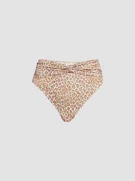 Ramy Brook Women's Dina Leopard Print Bikini Bottom
