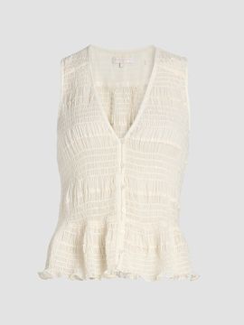 Ramy Brook Women's Elise Sequined Smocked Top