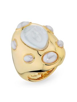 Ramy Brook Women's Elissa Goldtone & Imitation Pearl Ring