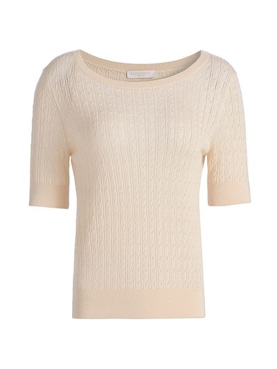 Ramy Brook Women's Elliott Silk-Cashmere Pointelle Sweater