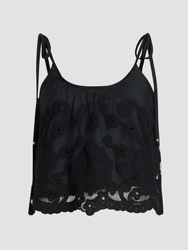 Ramy Brook Women's Elsie Embroidered Crop Top