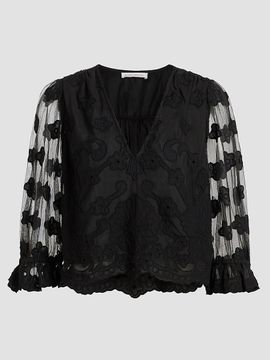Ramy Brook Women's Esmeralda Embroidered Blouse