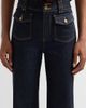 Ramy Brook Women's Fay Flap Pocket Flare Jeans - 5