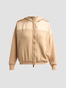 Ramy Brook Women's Fiona Satin-Trim Hooded Jacket