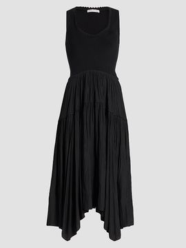 Ramy Brook Women's Hadley Sleeveless Ribbed Midi Dress
