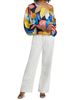 Ramy Brook Women's Hibiscus Marley Satin One-Shoulder Blouse - 2