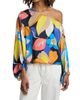 Ramy Brook Women's Hibiscus Marley Satin One-Shoulder Blouse - 3