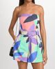 Ramy Brook Women's Isobel Abstract Linen-Cotton Strapless Romper - 3