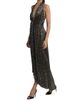 Ramy Brook Women's Jill Crinkled Metallic High-Low Dress - 2
