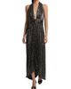 Ramy Brook Women's Jill Crinkled Metallic High-Low Dress - 3