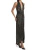 Ramy Brook Women's Jill Crinkled Metallic High-Low Dress - 4