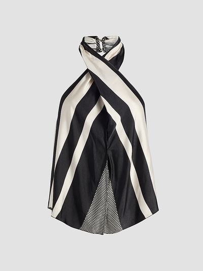 Ramy Brook Women's Kylie Printed Halterneck Top