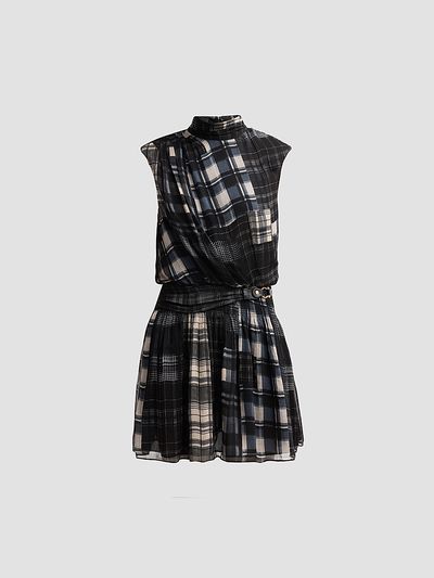 Ramy Brook Women's Leah Plaid Mini Dress