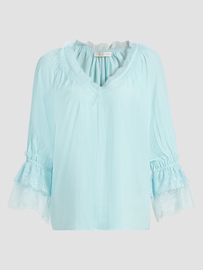 Ramy Brook Women's Lilah Lace-Trim Top