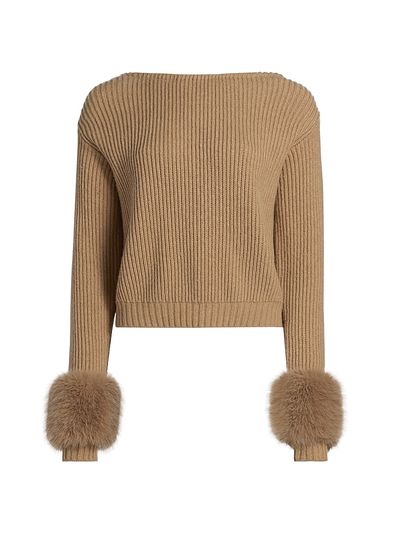 Ramy Brook Women's Lisa Ribbed Wool-Blend Sweater