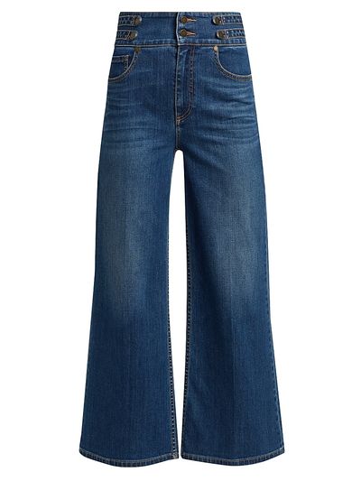 Ramy Brook Women's Liv Wide-Leg Crop Jeans