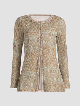 Ramy Brook Women's McKenna Diamond-Knit Cardigan