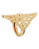 Ramy Brook Women's Medallion Filagree Laya Goldtone & Cubic Zirconia Ring - 4