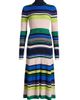 Ramy Brook Women's Monaco Striped Rib-Knit Midi-Dress - 1