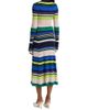 Ramy Brook Women's Monaco Striped Rib-Knit Midi-Dress - 5