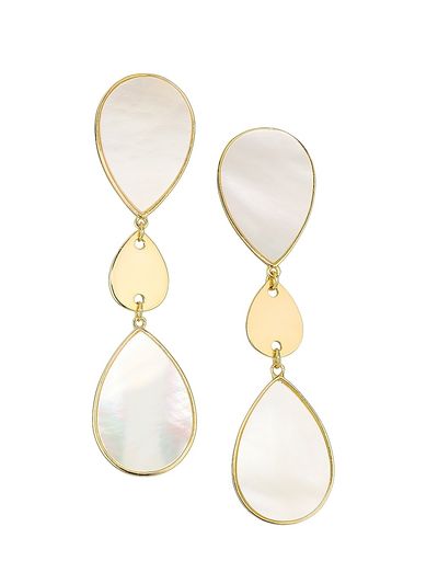 Ramy Brook Women's Mother-of-Pearl Kari Goldtone Drop Earrings