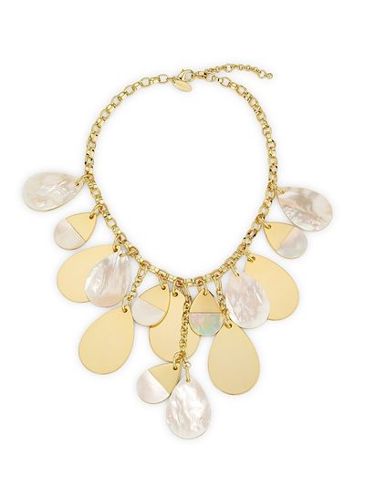 Ramy Brook Women's Mother-Of-Pearl Karina Goldtone Charm Necklace
