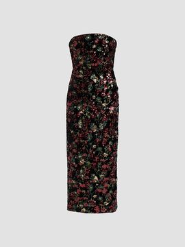 Ramy Brook Women's Natalie Embellished Strapless Midi Dress