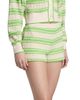 Ramy Brook Women's Olympia Striped Open-Knit Shorts - 4