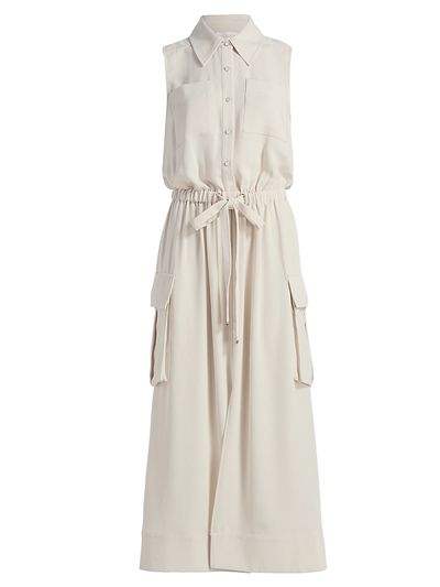Ramy Brook Women's Payton Drawstring-Waist Sleeveless Midi-Dress