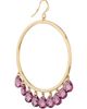 Ramy Brook Women's Shani Goldtone & Glass Crystal Hoop Drop Earrings - 3