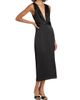 Ramy Brook Women's Talon Satin Plunge Midi-Dress - 3