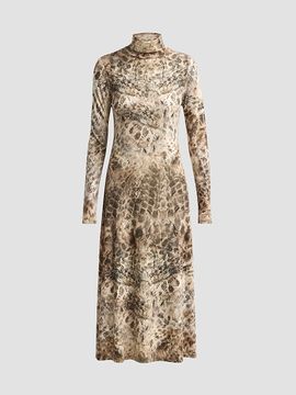 Ramy Brook Women's Valerie Snake-Print A-Line Midi Dress