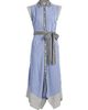 Ramy Brook Women's Vivienne Asymmetric Striped Self-Belt Midi-Shirtdress - 1