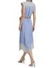 Ramy Brook Women's Vivienne Asymmetric Striped Self-Belt Midi-Shirtdress - 5