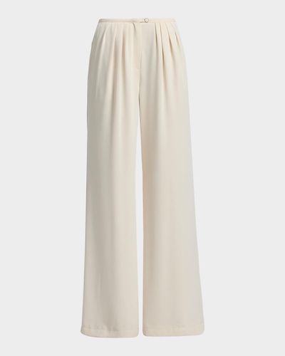 Ramy Brook Yasmine Pleated Wide-Leg Pants