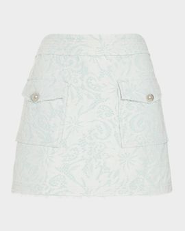 Ramy Brook Zoey Floral Lace Mini Skirt
