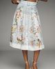 Ranna Gill Belted Seashell Midi Skirt - 3
