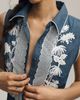 Ranna Gill Lace Denim Jumpsuit - 2