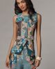 Ranna Gill Linen Blend Printed Vest Top - 1