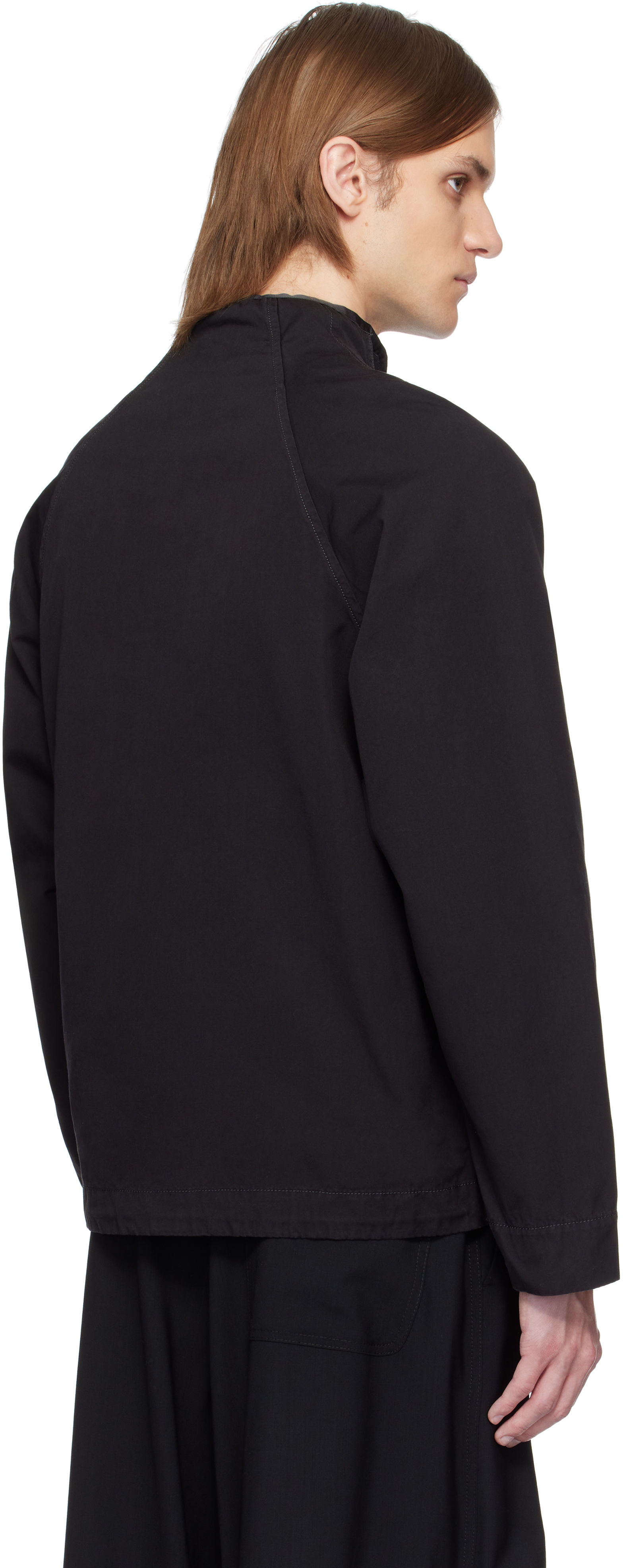 RANRA - Black Ganga Soft Cotton Track Jacket