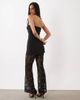 Rare Rare London bandeau lace trouser jumpsuit in black - 4