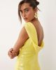Rare Rare London sequin deep cowl back maxi dress in yellow - 3