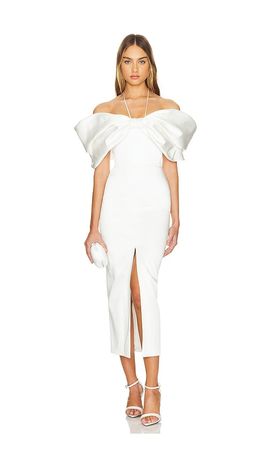 RASARIO RASARIO Bow Embellished Midi Dress