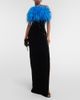 Rasario Rasario Feather-trimmed gown - 2