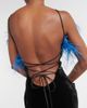 Rasario Rasario Feather-trimmed gown - 6
